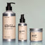 A bottle of Tree Ranger Utility Beard Softener, Beard Oil and Utility Beard Balm against a grey background.