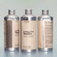 Three Beardbrand Temple Smoke Utility Wash bottles showing dented aluminum packaging from multiple angles.